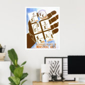 Poster Emplois en arts industriels 1936 WPA (Bureau à domicile)