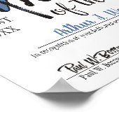 Poster Employé couleur personnalisé du certificat de mois (Coin)