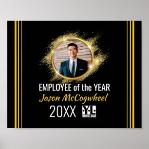 Poster Employé de Faux or de l'année certificat