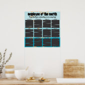 Poster Employé de l'affichage photo de la reconnaissance  (Cuisine)