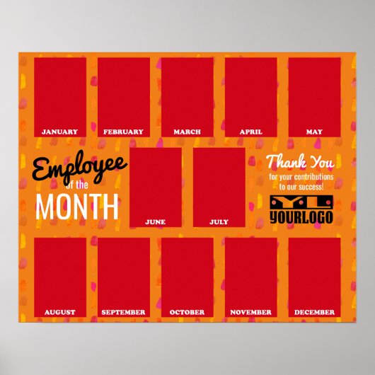 Poster Employé de l'affichage photo du mois de la reconna (Devant)