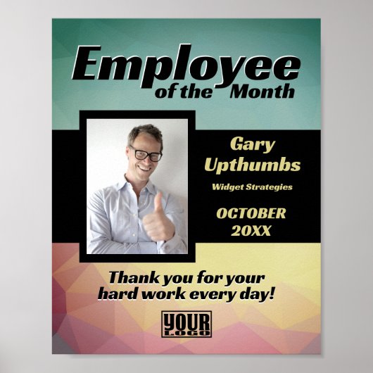 Poster Employé de l'affichage photo du mois ou télécharge (Devant)