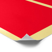 Poster Employé des étoiles d'or du mois affichage photo (Coin)