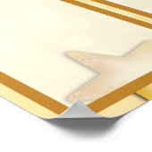 Poster Employé des étoiles d'or du mois affichage photo (Coin)