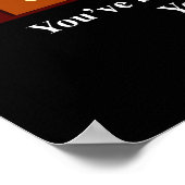 Poster Employé drôle du mois Votre nom Plaque (Coin)