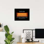 Poster Employé drôle du mois Votre nom Plaque (Bureau à domicile)