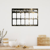 Poster employé du mois 4x6 photo reconnaissance displa (Cuisine)