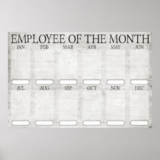 Poster employé du mois affichage pour les photos 4x6 (Devant)