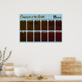 Poster employé du mois affichage pour les photos 4x6 (Cuisine)