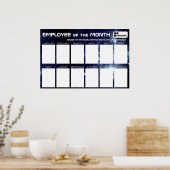 Poster employé du mois affichage pour les photos 4x6 (Cuisine)