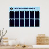 Poster employé du mois affichage pour les photos 4x6 (Cuisine)