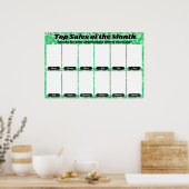 Poster employé du mois affichage pour les photos 4x6 (Cuisine)