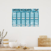 Poster employé du mois reconnaissance photo affichage (Cuisine)