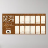 Poster Employé en cuir du mois affichage photo (Devant)