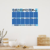 Poster Employé photo de l'affichage de la reconnaissance  (Cuisine)