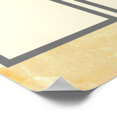 Poster Employé photo de l'affichage de la reconnaissance  (Coin)