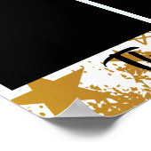 Poster Employé photo de l'affichage de la reconnaissance  (Coin)