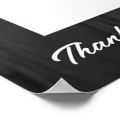 Poster Employé photo noir personnalisé de l'affichage du (Coin)