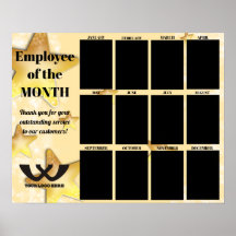 employé vedette du mois affichage photo