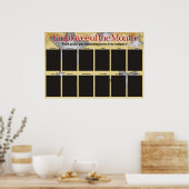 Poster employé vedette du mois affichage photo (Cuisine)