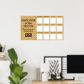 Poster employee of the month 4x4 photo recognition displa (Bureau à domicile)