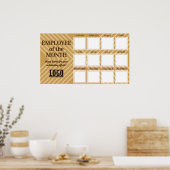 Poster employee of the month 4x4 photo recognition displa (Cuisine)