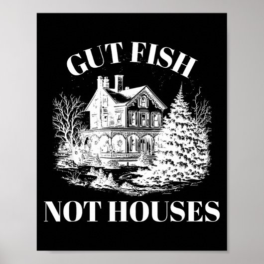 Poster Empoissonner, pas de maisons Conservation côtière (Devant)