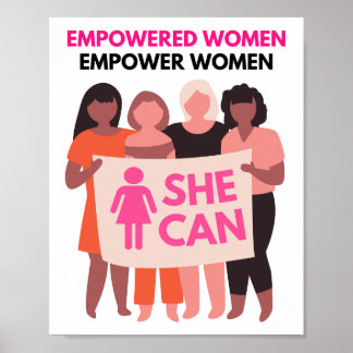 Poster Empowered Women, Empower Women Wall Print