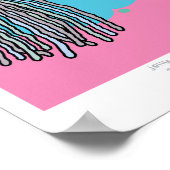 Poster Empreinte A4 pour méduses et glaces (ARRIÈRE - PLA (Coin)