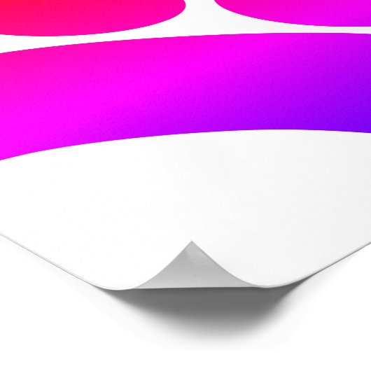 Poster Empreinte Abstraite colorée (Coin)