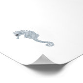 Poster Empreinte bleu marine (Coin)