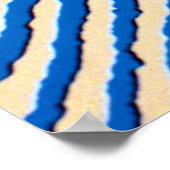 Poster Empreinte bleue agrandie (Coin)