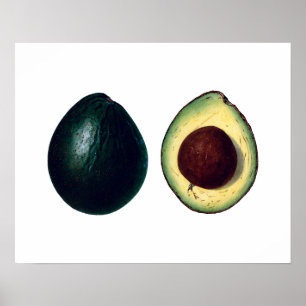Poster Empreinte botanique AVOCADOS