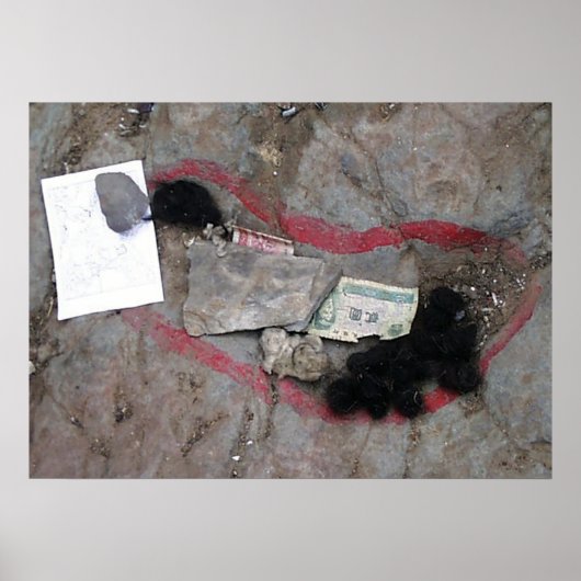 Poster Empreinte bouddhique Tibet (Devant)