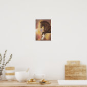 Poster Empreinte cheval de Shire 11"x14" (Cuisine)