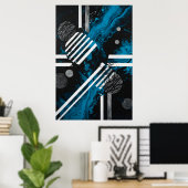 Poster Empreinte Cosmique (Bureau à domicile)