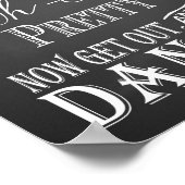 Poster Empreinte d'affiche Chalkboard Ladies (Coin)