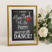 Poster Empreinte d'affiche Chalkboard Ladies
