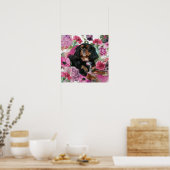 Poster Empreinte d'affiche noire et brune (Cuisine)