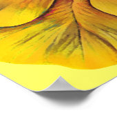 Poster Empreinte d'affiches en art botanique jaune Primul (Coin)