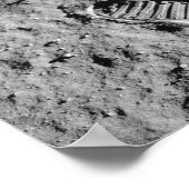 Poster Empreinte de bottes d'Apollo 11 — Premiers pas sur (Coin)