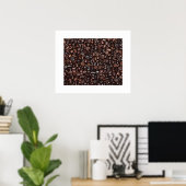Poster Empreinte de café décorative (Bureau à domicile)