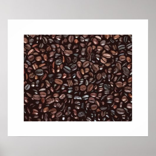 Poster Empreinte de café décorative (Devant)