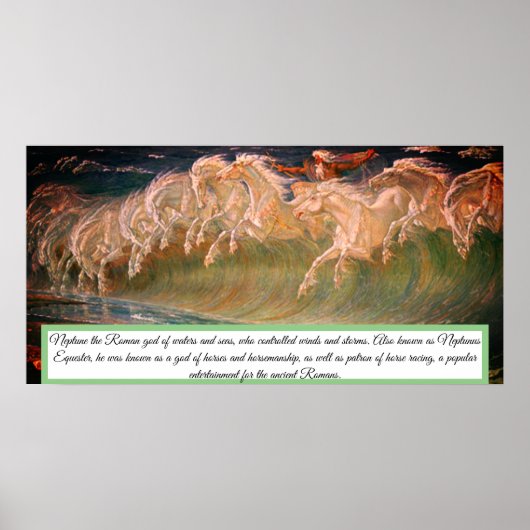 Poster Empreinte de chevaux Neptunes (Devant)