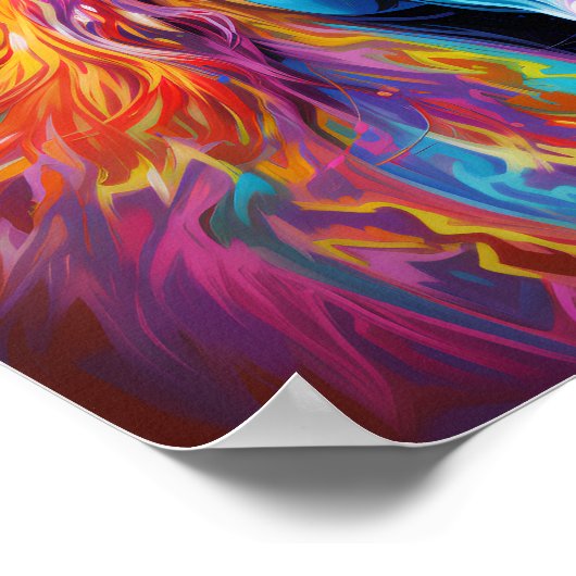 Poster Empreinte de crayon coloré, (Coin)