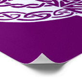 Poster Empreinte de croix celtique blanche (Coin)