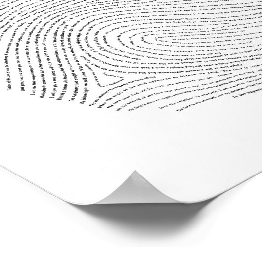 Poster Empreinte de Dieu - Letterpress (Coin)