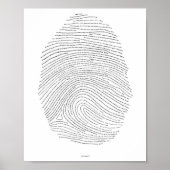 Poster Empreinte de Dieu - Letterpress (Devant)