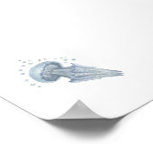 Poster Empreinte de gelée d'aquarelle (Coin)