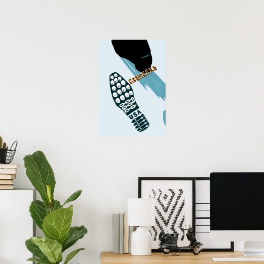 Poster Empreinte de la mort (Bureau à domicile)